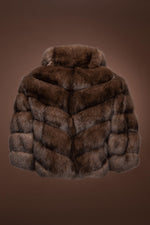 Brown EM-EL Russian Sable Fur Cape