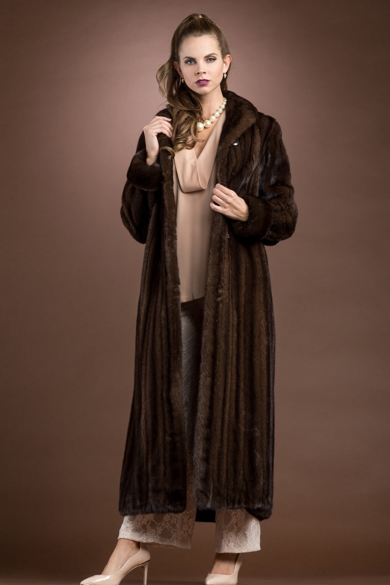 Mahogany EM-EL Mahogany Mink Fur Coat