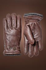 Brown Hestra Men's Elk Utsjo Gloves