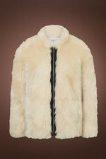 Ivory Bogner Women's Katja Fashion Shearling Jacket