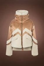 Gold Bogner Women's Milia Shearling & Down Ski Jacket
