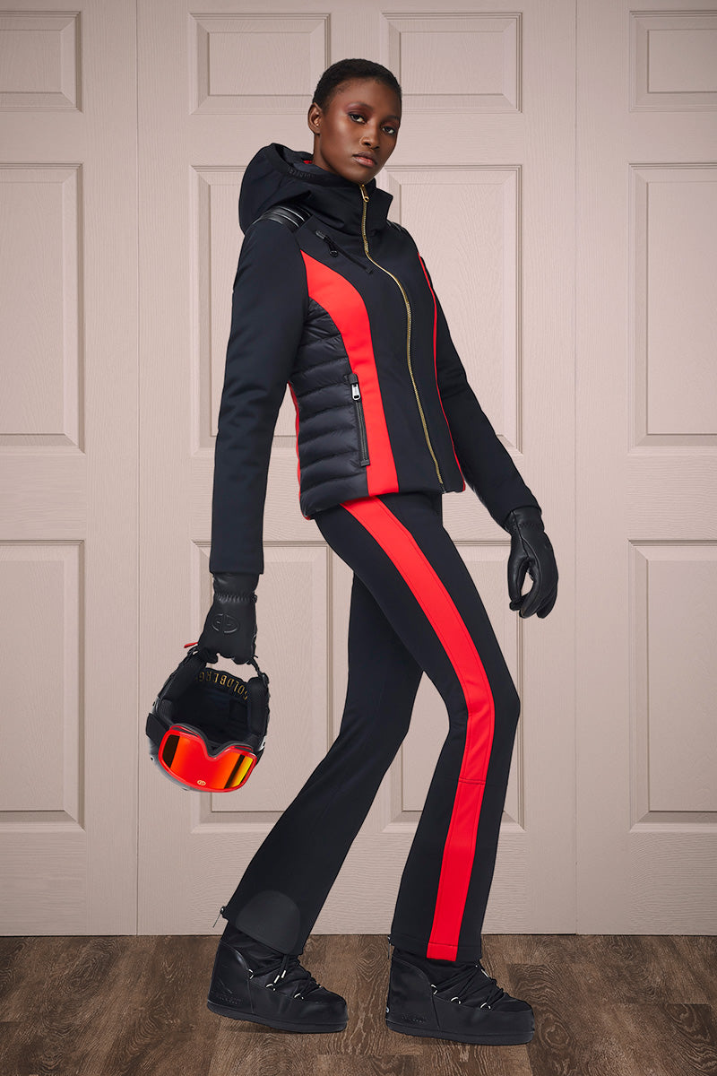 Women's Goldbergh Paloma Softshell Ski Pants with Leather Imitation |  MorsePoint