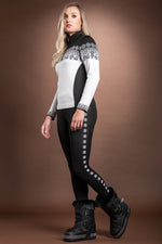 WhiteBlack Newland Pina Sporty Edelweiss T-Neck 1/ 2 Zip Merintech Merino Base Layer Sweater