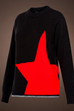 Black/Red Lou Ski Vip Ice Goddess Wool Sweater