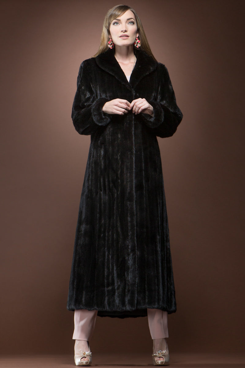 Ranch EM-EL Radiant Let-Out Mink Fur Coat