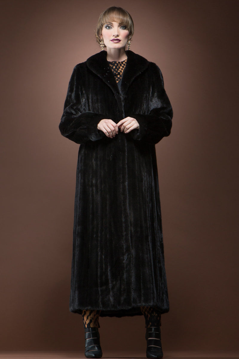 Ranch EM-EL Radiant Let-Out Mink Fur Coat